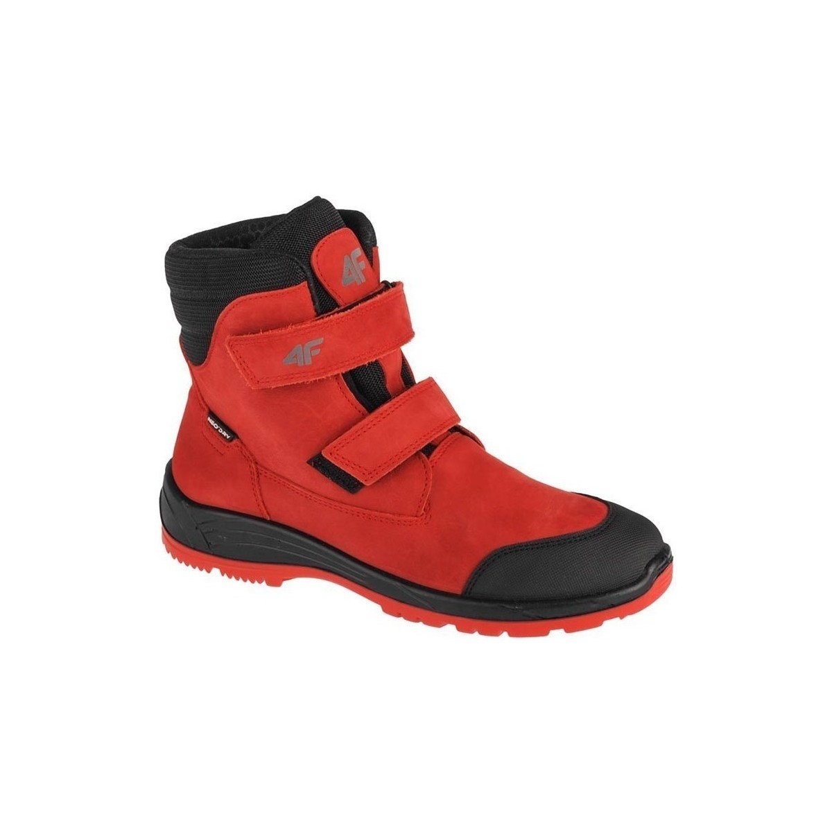 Scarpe Unisex bambino Sneakers alte 4F Junior Trek Rosso