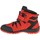 Scarpe Unisex bambino Sneakers alte 4F Junior Trek Nero, Rosso