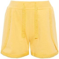 Abbigliamento Unisex bambino Shorts / Bermuda Name it Short Bambina Mini Lace Giallo