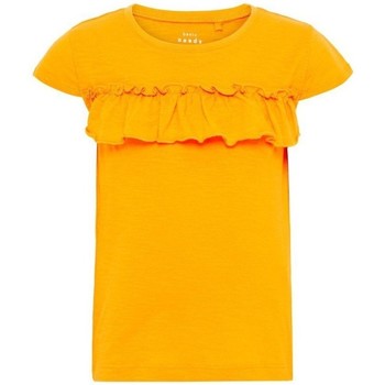 Abbigliamento Unisex bambino T-shirt maniche corte Name it T-shirt bambina Mini Ruffle Giallo
