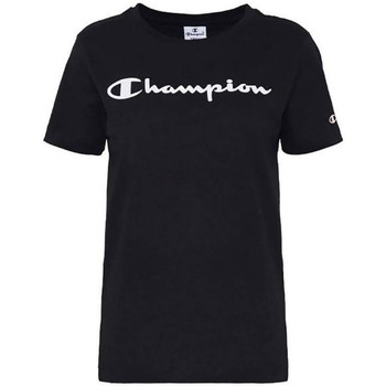 Abbigliamento Donna T-shirt maniche corte Champion T-Shirt Donna American Classic Nero