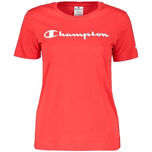 Abbigliamento Donna T-shirt maniche corte Champion T-Shirt Donna American Classic Rosso