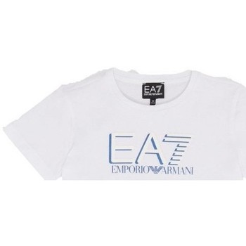 Abbigliamento Unisex bambino T-shirt maniche corte Emporio Armani EA7 T-shirt Bambino Train Visibility Bianco