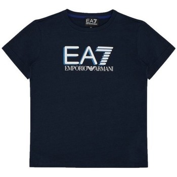 Abbigliamento Unisex bambino T-shirt maniche corte Emporio Armani EA7 T-shirt Bambino Train Visibility Blu