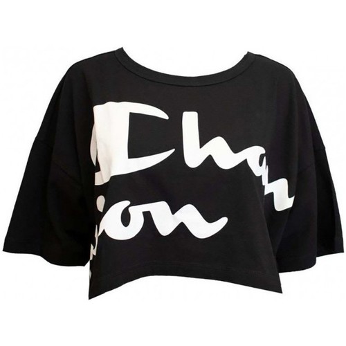 Abbigliamento Donna T-shirt maniche corte Champion T-Shirt Donna Cropped Nero