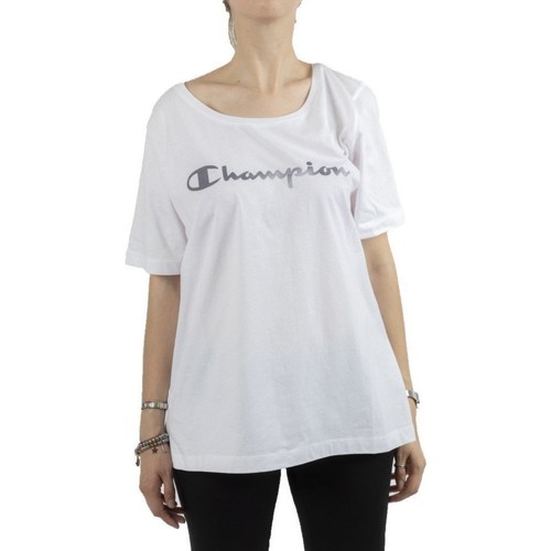 Abbigliamento Donna T-shirt maniche corte Champion T-Shirt Donna Girocollo Bianco