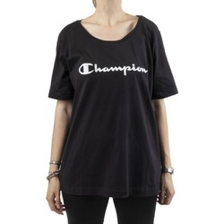Abbigliamento Donna T-shirt maniche corte Champion T-Shirt Donna Girocollo Nero