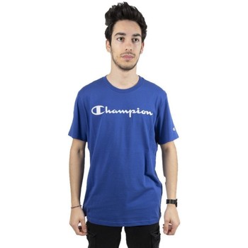 Abbigliamento Uomo T-shirt maniche corte Champion T-Shirt Uomo American Classic Logo Blu