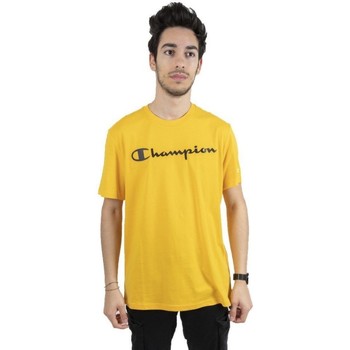Abbigliamento Uomo T-shirt maniche corte Champion T-Shirt Uomo American Classic Logo Giallo