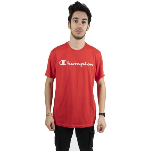 Abbigliamento Uomo T-shirt maniche corte Champion T-Shirt Uomo American Classic Logo Rosso