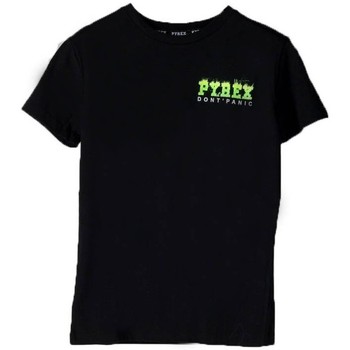 Abbigliamento Unisex bambino T-shirt maniche corte Pyrex T-Shirt Junior Jersey Don't Panic Nero