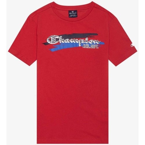 Abbigliamento Unisex bambino T-shirt maniche corte Champion T-Shirt Junior Tee Graphic Shop Rosso