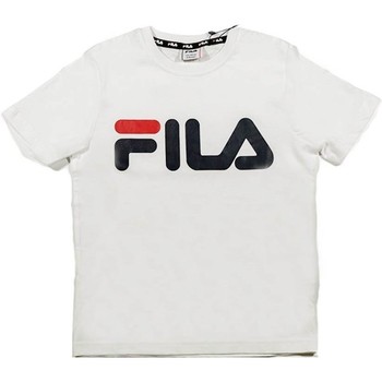 Abbigliamento Unisex bambino T-shirt maniche corte Fila T-Shirt Junior Gaia Classic Logo Tee Bianco