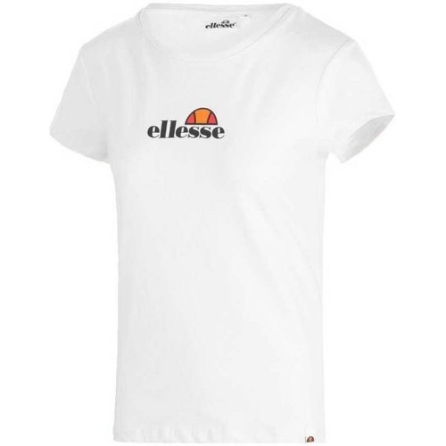 Abbigliamento Donna T-shirt maniche corte Ellesse T-Shirt Donna Lady Basic Line Logo Bianco