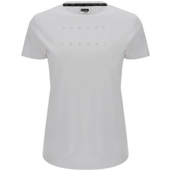 Abbigliamento Donna T-shirt maniche corte Freddy T-Shirt Donna Basic Cotton Jersey Stampa Bianco