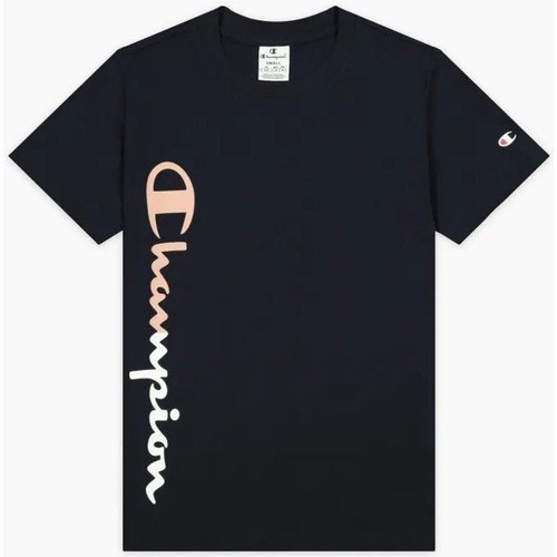 Abbigliamento Donna T-shirt maniche corte Champion T-Shirt Donna American Classic Jersey Logo Tee Blu