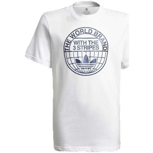 Abbigliamento Unisex bambino T-shirt maniche corte adidas Originals T-Shirt Junior Graphic Print Tee Bianco