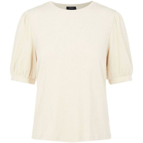 Abbigliamento Donna Top / Blusa Object Jamie Top - Sandshell Bianco