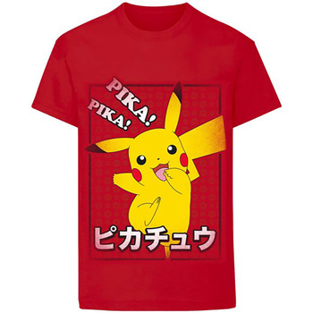 Abbigliamento Unisex bambino T-shirt maniche corte Pokemon  Rosso