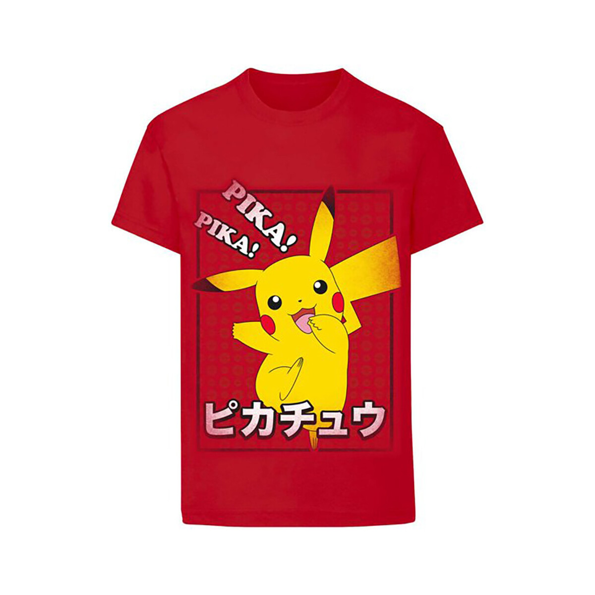 Abbigliamento Unisex bambino T-shirt maniche corte Pokemon Pika Pika Rosso
