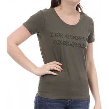 Abbigliamento Donna T-shirt maniche corte Lee Cooper LEE-009429 Verde