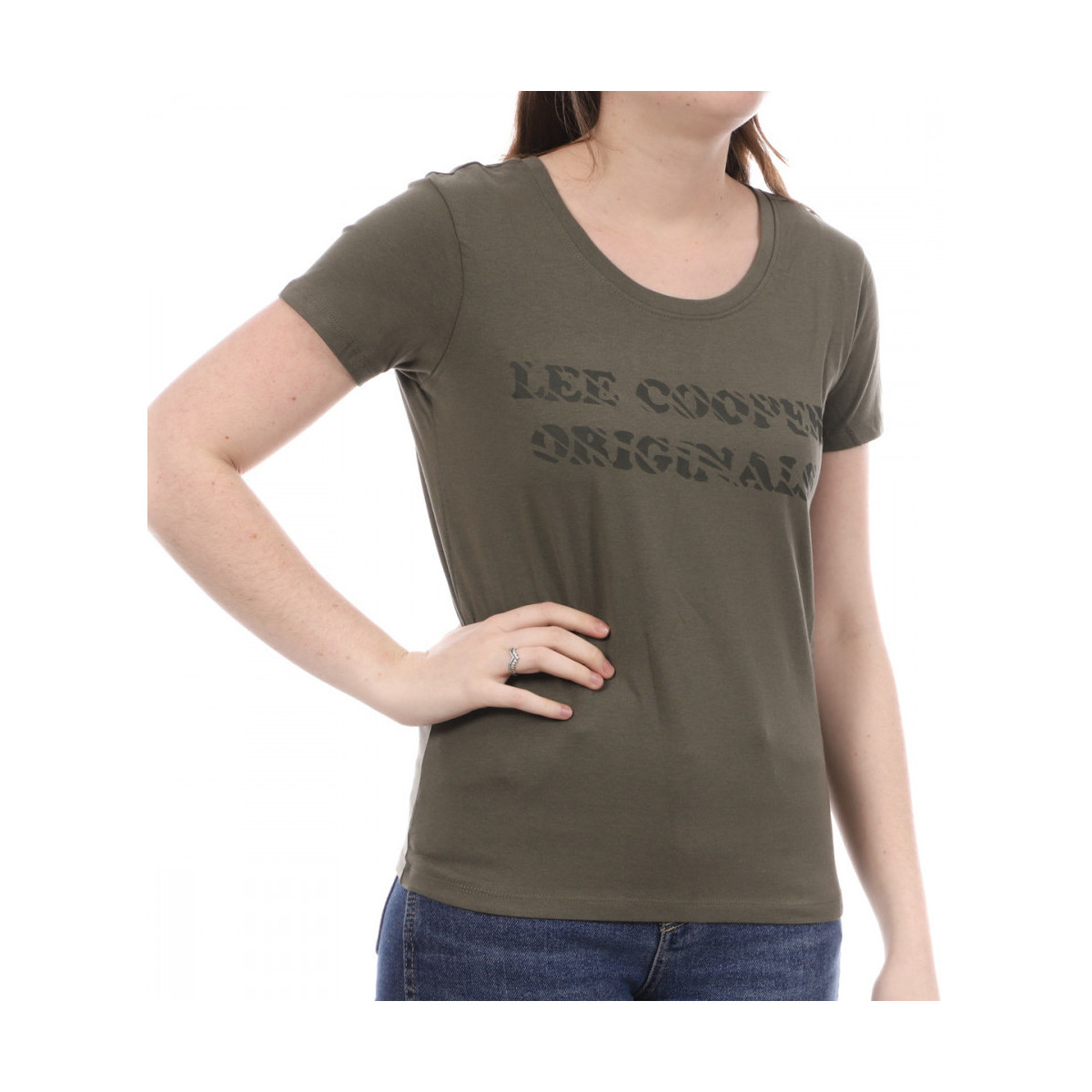 Abbigliamento Donna T-shirt & Polo Lee Cooper LEE-009429 Verde