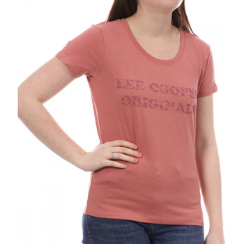 Abbigliamento Donna T-shirt maniche corte Lee Cooper LEE-009429 Rosa