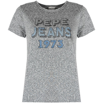 Abbigliamento Donna T-shirt maniche corte Pepe jeans PL504817 | Bibiana Grigio