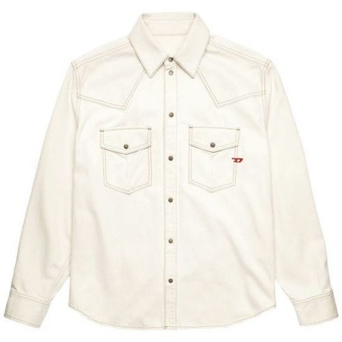 Abbigliamento Uomo Camicie maniche lunghe Diesel A03519-0CGAE D-OCEAN-100 Bianco