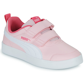 Scarpe Bambino Sneakers basse Puma Courtflex v2 V PS Rosa / Bianco