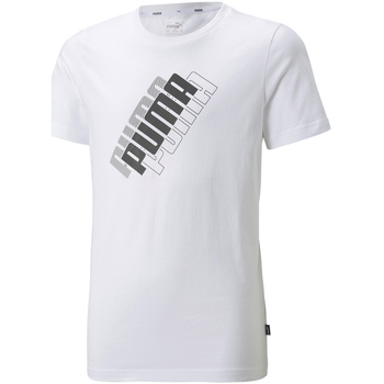 Abbigliamento Unisex bambino T-shirt maniche corte Puma 847296 Bianco