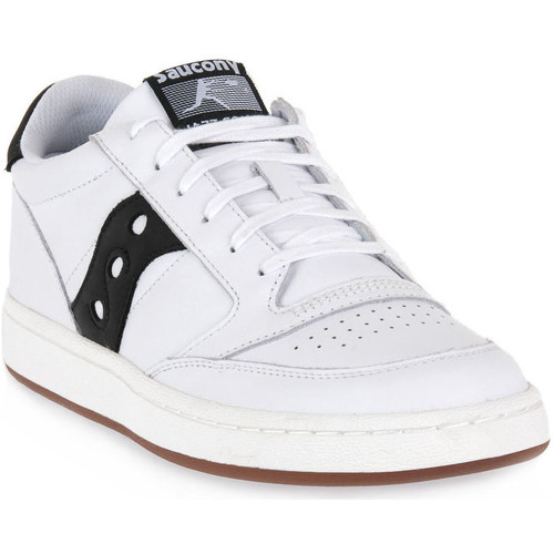 Scarpe Uomo Sneakers Saucony 5 JAZZ COURT WHITE BLACK Bianco