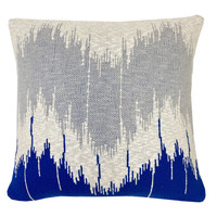 Casa cuscini Malagoon Wave knitted cushion blue (NEW) Blu