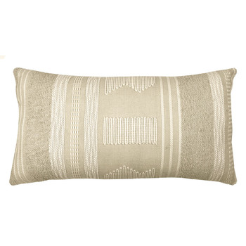 Casa cuscini Malagoon Craft offwhite cushion rectangle (NEW) Bianco