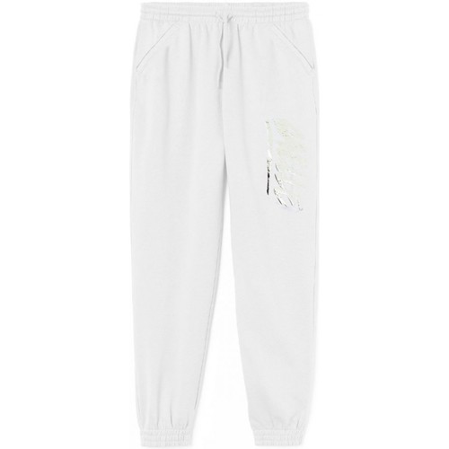 Abbigliamento Donna Jeans GaËlle Paris Pantalone In Felpa Con Stampa Bianco Bianco