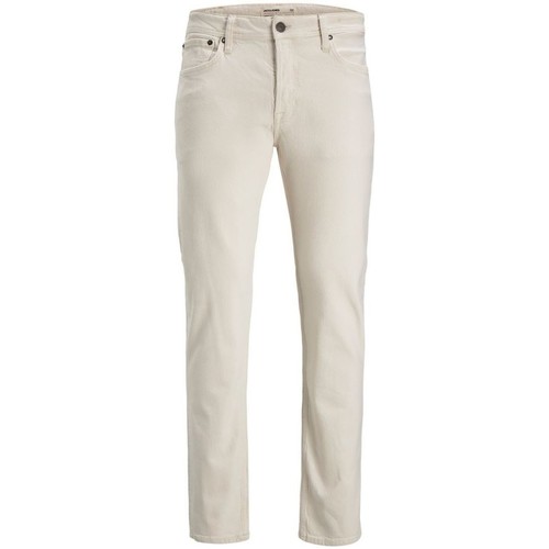 Abbigliamento Uomo Jeans Jack & Jones 12204316 MIKE-ECRU Bianco