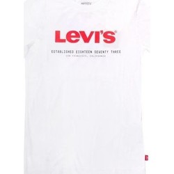 Abbigliamento Unisex bambino T-shirt & Polo Levi's 91E054 GRAPHIC TEE-001 WHITE Bianco