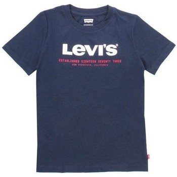 Abbigliamento Unisex bambino T-shirt maniche corte Levi's 91E054 GRAPHIC TEE-C8D DRESS BLUE Blu