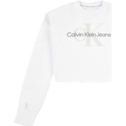 Abbigliamento Donna Felpe Calvin Klein Jeans Monogramme logo Bianco