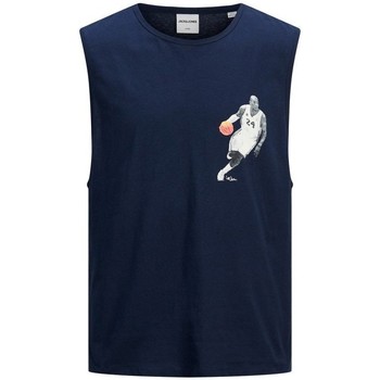 Abbigliamento Uomo T-shirt maniche corte Jack & Jones Canotta Uomo Colegends Blu