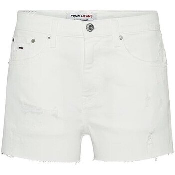 Abbigliamento Donna Shorts / Bermuda Tommy Jeans Shorts Donna Denim Bianco