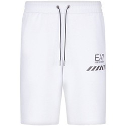 Abbigliamento Uomo Shorts / Bermuda Emporio Armani EA7 Bermuda Uomo con Logo Bianco