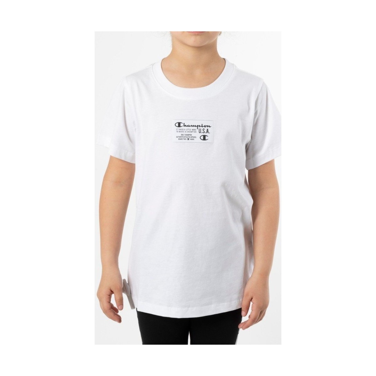 Abbigliamento Unisex bambino T-shirt maniche corte Champion T-shirt Bambino ID Bianco