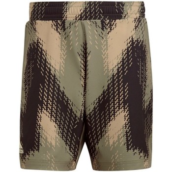 Abbigliamento Uomo Shorts / Bermuda adidas Originals Short Tennis Uomo Primeblue Printed Nero