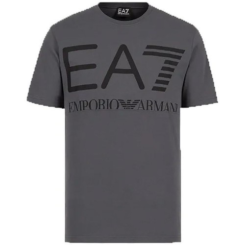 Abbigliamento Uomo T-shirt maniche corte Emporio Armani EA7 T-Shirt Uomo Fundamental Sporty Grigio