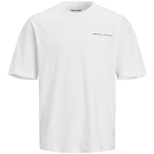 Abbigliamento Uomo T-shirt maniche corte Jack & Jones T-Shirt Urlo di Munch Bianco