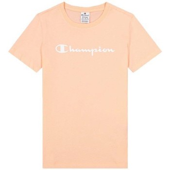 Abbigliamento Donna T-shirt maniche corte Champion T-Shirt Donna Logo Esteso Rosa