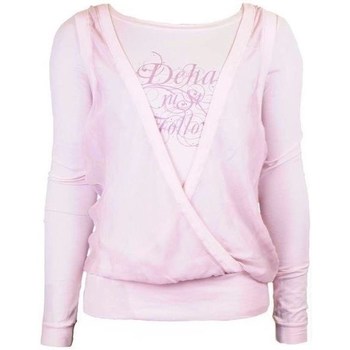 Abbigliamento Donna T-shirt maniche corte Deha Koszulka Damska Z Długim Rękawem Różowy Rosa