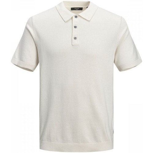 Abbigliamento Uomo T-shirt & Polo Jack & Jones 12136090 BLAIGOR POLO-CLOUD DANCER Beige