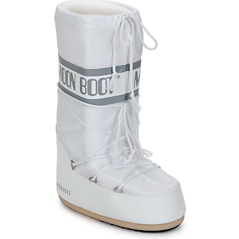 Scarpe Donna Stivali da neve Moon Boot CLASSIC Bianco / Argento